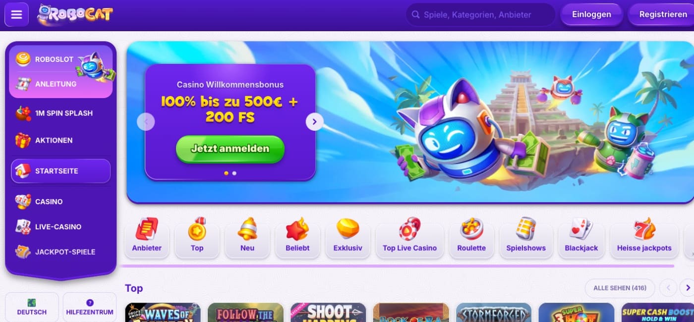 RoboCat casino
